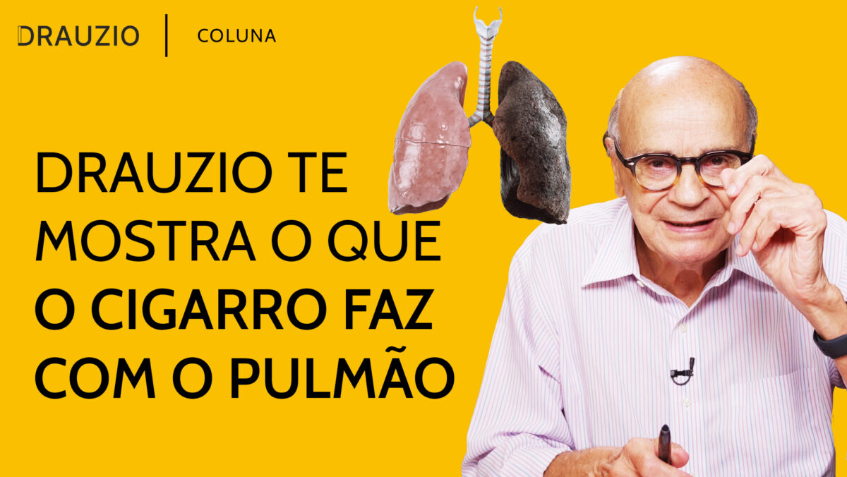 Drauzio Varella desenha os estragos que o cigarro faz no pulmão